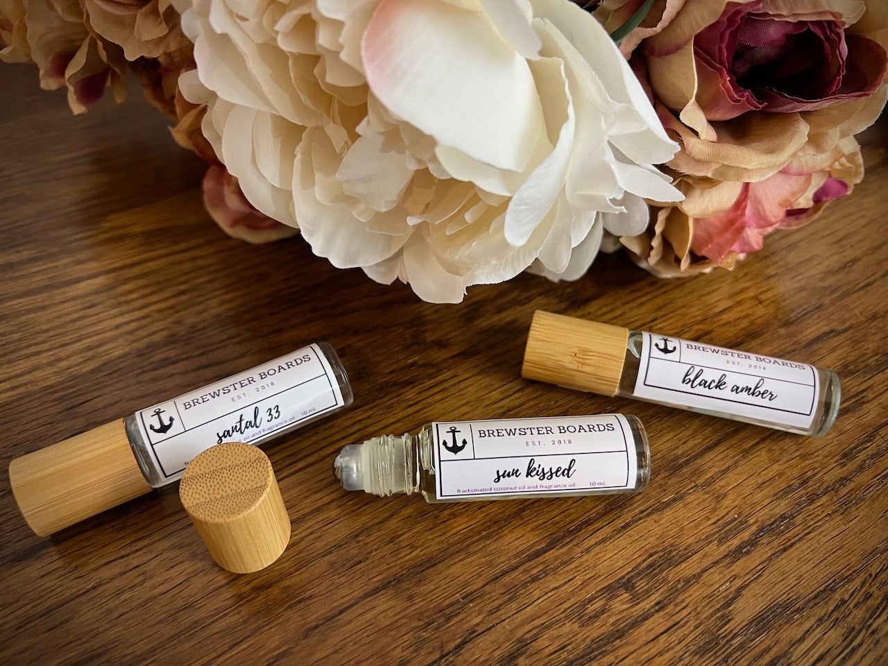 Saffron + Tobacco Rollerball Perfume by Brewster Boards
